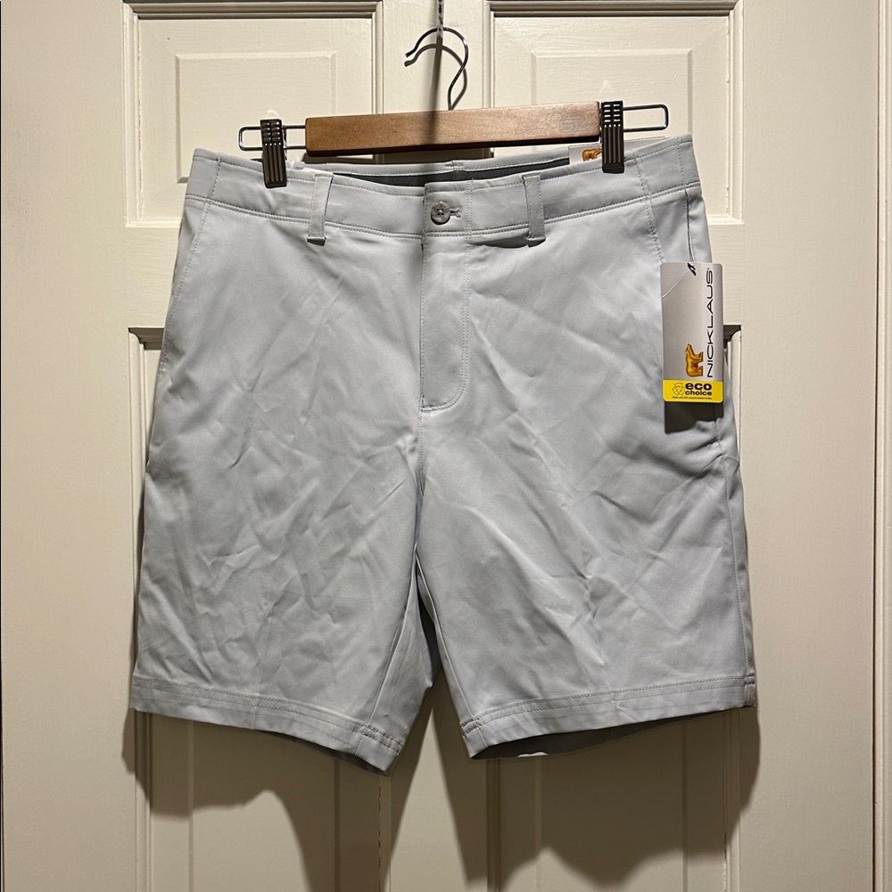 Nicklaus Men's Light Gray Golf Shorts
